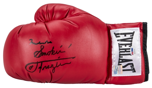 Muhammad Ali and Joe Frazier Dual Signed Everlast Boxing Glove (PSA/DNA)